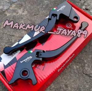 HANDLE REM NOUVO Z NOUVO LELLE HANLDE REM MODEL LIPAT CNC SET KIRI KANAN BLACK SILVER