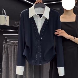 plus Size Womens Fashionable Loose Knitwear Long Sleeve Autumn New Style Versatile Casual Comfortable Slimming Top