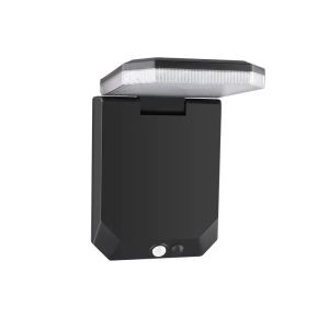 LED 120 Degree Foldable Solar Rechargeable Light Outdoor Wall Lamp Waterproof Motion Sensor 3 Modes Street Light Garden Decor