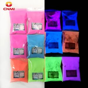 100 กรัม/ถุง ผงเคลือบเล็บสีสันสดใส งานศิลปะเล็บฮาโลวีน ผงฝุ่นตกแต่งเล็บแบบ DIY ผงเปล่งประกายในที่มืด สีผสมเรซินอีพ็อกซี่สำหรับทาเล็บ