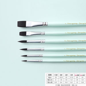 Digital Oil Painting Pen Watercolor Brush Art Student Watercolor Brush Acrylic Brush Hook Line Pen Professional Nylon Writing Brush