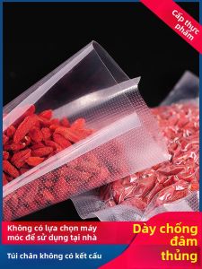 Túi Bảo Quản Thực Phẩm Dày Chống Nhiệt Độ Cao Dùng Tại Nhà Túi Chân Không Chuyên Dụng Cho Máy Đóng Gói Túi Nylon Lớn Có Họa Tiết