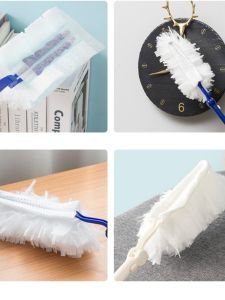 Disposable Chicken Feather Duster Static Electricity Home Cleaning Tool for Bed Base Dusting And Sweeping Household Dust Control