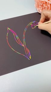 Scratch Note Magic Color Rainbow Kertas Gambar Gosok Mewarnai Anak Magic Scratch (1 Set Isi 100)