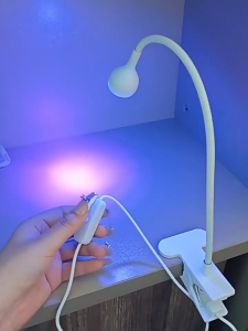 Quick-Drying Nail Lamp Usb Clip Desk Lamp 360 Degree free Rotation Light Nail Polish Uv Curing Violet Light Quick drying