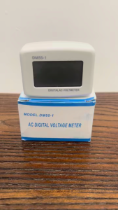 DIGITAL AC VOLTMETER ALAT CEPAT MEMBACA TEGANGAN LISTRIK RUMAH BISA LAMPU MALAM WARNA BIRu