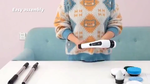 9-in-1 Rechargeable Electric Spin Scrubber Powerful Cleaning Brush with Long Handle for Deep Home Cleaning