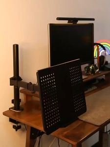 Laptop Desk Stand Mount |  Laptop Tray Mount | Fully Adjustable Laptop Arm Mount | Single Laptop Desk