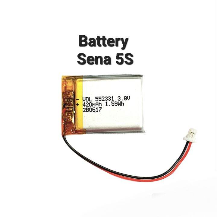 Sena 5S 552331 420mAh Suitable for Sena sena5s sena 5s Bluetooth headset  lithium battery 3.8V with plug แบตเตอรี่ แบตหูฟัง มีประกัน จัดส่งเร็ว  เก็บเงินปลายทาง | Lazada.co.th