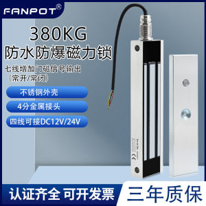 Outdoor Waterproof Magnetic Lock Large Absorption Power Iron Door Access Control Electric Lock Stainless Steel Explosion-Proof Electromagnetic Lock