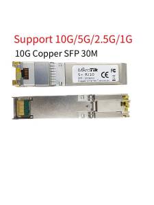 10G 2.5G SFP+10GBase-T RJ45 Copper Module 10G/5G/2.5G Compatible for Mikrotik Various Switches Ethernet  Transceiver 100M