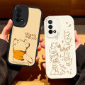 Cute Honey Bear Silicone Phone Case Full Cover Protection for OPPO A93 A95 A96 A1pro A97 A92s A52 A3 A72 Women's New Model Anti-Fall. 