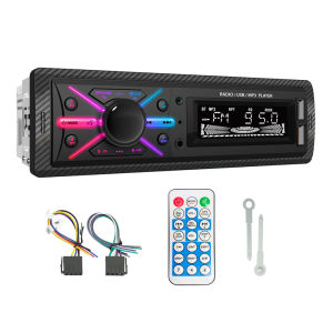 Đầu CD/DVD Ô Tô Đa Phương Tiện 1 DIN Với Bluetooth FM USB Đèn RGB Nhiều Màu Sắc Và Đầu Vào AUX Cho Xe Hơi
