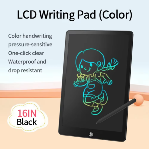 16 Inch Colourful LCD Writing Tablet Drawing Board Kid Graffiti Sketchpad Toys Handwriting Blackboard Drawing Board Kids Toys