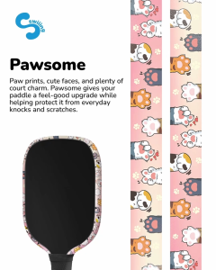 NEW DESIGN [Swiiing] Pawsome Pickleball Paddle Edge Tape Protector 16mm