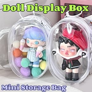 Transparent Blind Box Anime Doll Display Box Portable PVC Small Doll Storage Bags Mini Dustproof Bag