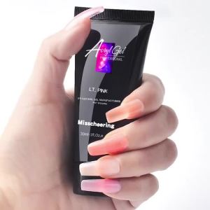 30ml Nail Extension Gel Nail Build Poly Nail Acrylic Gel UV LED Quick Extension of Crystal Model Painless Crystal Gel