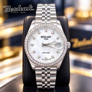 BERLINK SWISS Sapphire Water Resist Men Watch BL1001 Luxury Grade Material Anti Scratch Glass Ronda Switzerland Movement