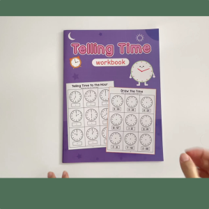 Telling the Time Worbook– Practice Reading Clocks Activity Worksheets: Ages 7-9 Reproducible Math Drills with Answers: Clocks Hours Quarter Hours Five Minutes Minutes Word Problems