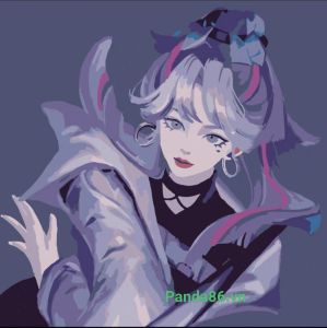 Tranh Số Hoá Tô Màu Dễ Thương  - Tranh decor Phòng 20*20 cm - Đồ Chơi Rèn Luyện Đôi Tay Tỉ Mỉ Khéo Léo Cho Bé