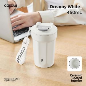 CAROTE | Insulated Portable Mug Ceramic Lining Stainless Steel Liner