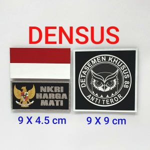 Kaos DENSUS Detasemen Khusus Polo Lengan Pendek Kamuflase dan Warna Tactical PDL S - 5XL Free Bonus 3 Emblem Patch Prepet Perekat Velkro Army