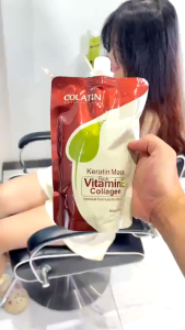 Kem ủ tóc phục hồi tóc hư tổn Colatin Collagen Keratin & Vitamin E 500ML