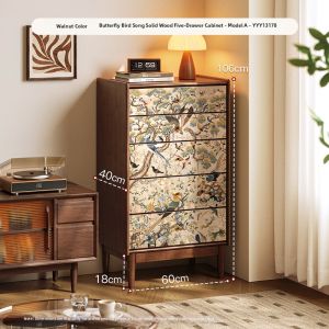 MR ART | Mid Century Modern Solid Wood Drawer Chest