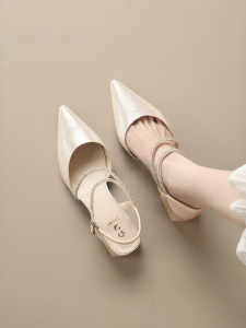 Josiny | Pointed Toe Coarse Heel High Heels Sandals