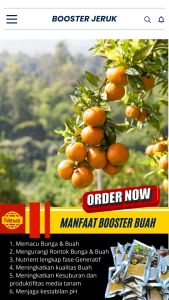 Booster Tanaman Jeruk / Pupuk Booster Hayati Khusus Tanaman Jeruk