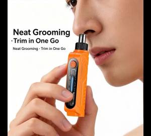 Rechargeable Electric Nose Ear Hair Trimmer Anti‑Pinch Portable Nose Hair Remover Personal Grooming Tool for Men Women