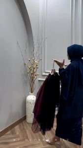 Oneset Brukat Kaftan Series Set Wanita Modern Outfit Kondangan Lamaran Wisuda