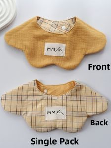 Double-Sided Waterproof Cotton Childrens Bib