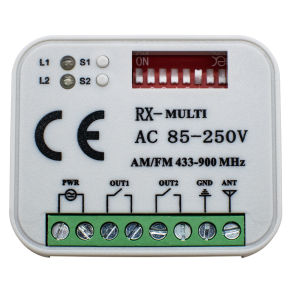1/2pcs 2CH 12V 24V 220V Relay Module Garage Door Remote Control Universal Frequency 300-868Mhz Receiver