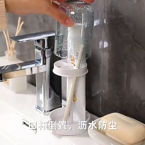 🔥 LY Toothbrush Holder + Cup 🔥 Drainer design