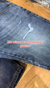 MC WISCER Celana Pendek Pria Jeans Sobek Tidak Tembus Kantong Bulat Model Skinny Nyaman Dipakai