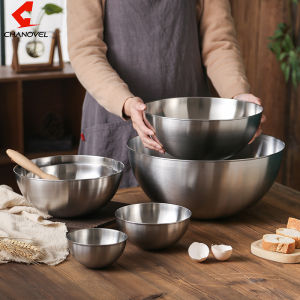 Thickened Stainless Steel Multi-functional Mixing Bowl