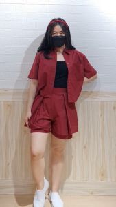 4399 ANIERSA SHORT SET POLOS BUTTON POCKET