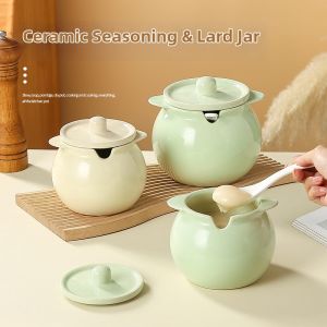 Ceramic Heat-Resistant Food Grade Lard Jar Sealed