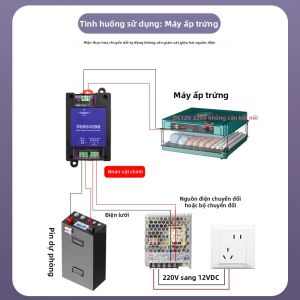 Aideepen | Mô-đun Chuyển Mạch Tự Động Nguồn Kép DC12V Có Bảo Vệ Quá Tải Để Giám Sát Bộ Định Tuyến Bộ Chuyển Đổi Nguồn Dự Phòng Đèn Đường Năng Lượng Mặt Trời