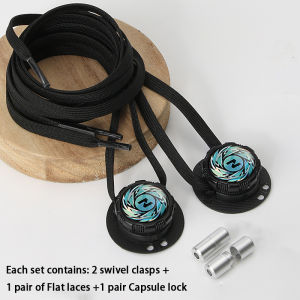 Flat Automatic Shoelaces Without ties casual shoes Swivel Buckle Laces Sneakers No Tie Shoe laces Shoe accessories
