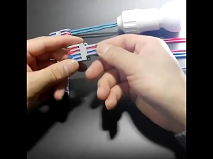 ตัวแยกสายไฟ ขนาดเล็ก ตัวเชื่อมสายไฟ แบบล็อค ข้อต่อสายไฟ แผงต่อสายไฟ ง่ายต่อการซ่อม ตลับรวมสายไฟ เทอร์มินอล A011 CH