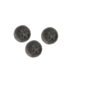 Kitchen Long Stainless Steel Non-Slag Non-Rust Long Handle Brush Steel Wire Ball Dish Brush Pot Kitchen Stove Brush
