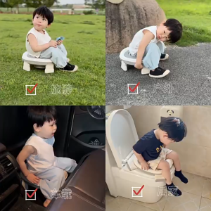 2 in 1 Infant Folding Potty Seat Training Toilet Bowl Portable Travel Baby Toilet Seat Easy To Clean