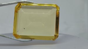Natural 47.29 Ct Brazilian Citrine Yellow  Emerald Cut Loose Gemstone