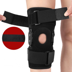 Knee Support Alumunium Pelindung Lutut Terapi Kesehatan Kain Jala Elastis Tinggi Yang Lembut Mudah Bernapas Dan Dapat Disesuaikan