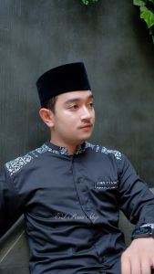 Baju Koko Pria Lengan Panjang Elrumi Motif Adidis Kombinasi Batik Best Seller