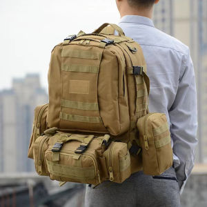50L Outdoor Tactical Bag - กระเป๋าเดินทาง ลายพราง กระเป๋าเป้ลายพราง ลายทหาร ทนทานกันน้ำแข็งแรง