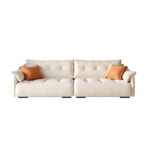 Cream Style High Quality Fluffy Cloud Sofa For Small Living Rooms