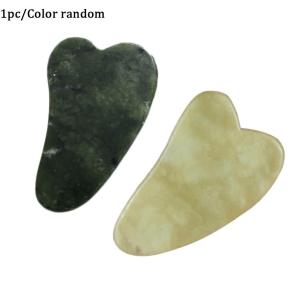 Natural Jade Gua Sha Stone Beauty Scraping Massage Tools Body Neck Massager for Face Neck Eye Body Relaxation & Acupoint Care